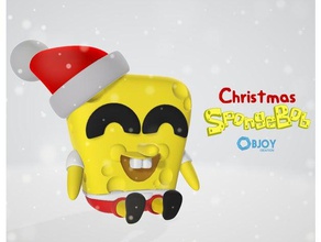christmas spongebob toys games cute decoration fun kawaii santa squarepants 3d print model - Mito3D