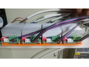 tb6600 driver board mounting bracket electronics driverboard 3d print model - Mito3D