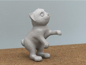 standing cat animals 3d print model - Mito3D