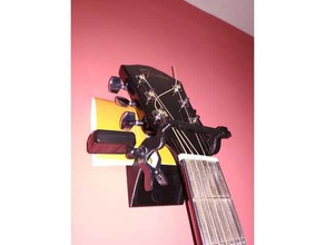 guitar wall mount music 3d print model - Mito3D