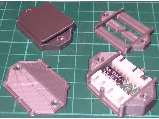 aomway commandant de la batterie l'adaptateur cas gogglebelt clip rc véhicules 3D print model - Mito3D