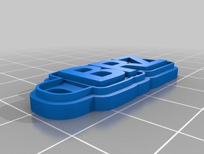 brz Anahtarlık özelleştirilmiş 3d print model - Mito3D