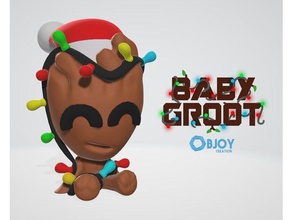 la navidad bebé groot los juguetes juegos bobblehead chibi lindo de decoración no quieren diversión guardiansofthegalaxy kawaii noel más groots nsfw 3d print model - Mito3D