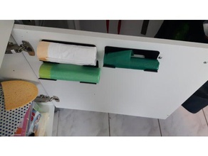 sac poubelle support de rouleau organisation 3d print model - Mito3D