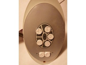 botones del panel generador de vapor cuarto baño pieza repuesto 3d print model - Mito3D