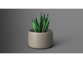 einfache Pflanzer Haushalt pot vase 3d print model - Mito3D