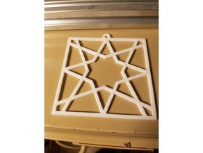 islamica del modello geometrico di ornamento art modelli la geometria sacra natale 3d print model - Mito3D