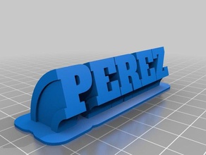 perez office personalizado 3d print model - Mito3D