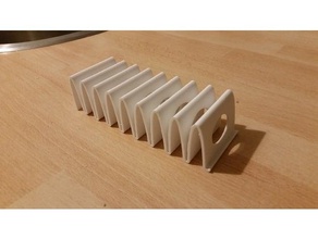 faca rack forma de onda organização gaveta porta-faca armazenamento 3d print model - Mito3D