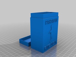 combat commander partisan deck holder games customized 3d print model - Mito3D