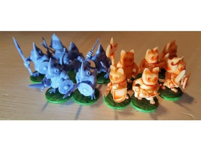 woodland warriors cats birds toy & game accessories 28mm boardgame root tabletop 3d print model - Mito3D