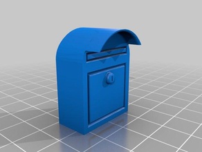 caixa de correio em miniatura edifícios estruturas casa bonecas minitures 3d print model - Mito3D