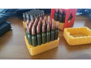 22355630rd compact battle tray sport outdoors 223 rem ammunition box ar15 range reloading schooter tactical 3d print model - Mito3D