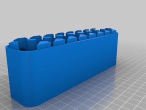 18650 ticad 9x2 Container angepasst 3d print model - Mito3D