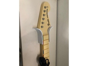 Gitarre herorock band guitar holder remix video Spiele 3d print model - Mito3D