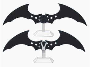 batarang stehen Requisiten arkham city knight batarand batman video-Spiel 3d print model - Mito3D