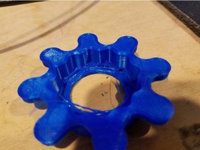 a10 bed leveling knobs 3d printer parts a10m geeetech snap-on snapfit tinkercad 3d print model - Mito3D