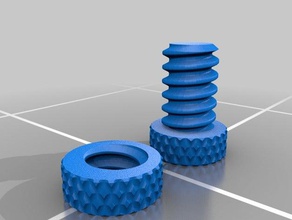 another knurled bolt parts 3d print model - Mito3D