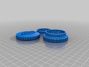 los angelas lakers herb grinder containers losangeles weed 3d print model - Mito3D