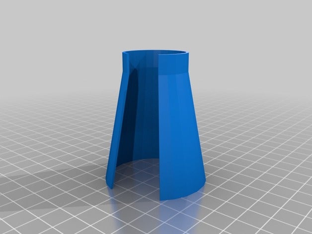 Hochofen-shell Gebäude Strukturen 3D print model - Mito3D
