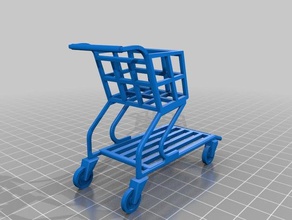 flatbed shopping cart toys games 3d print model - Mito3D