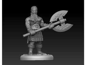 barbarian tinker toys games dnd miniature 28mm tabletop 3d print model - Mito3D
