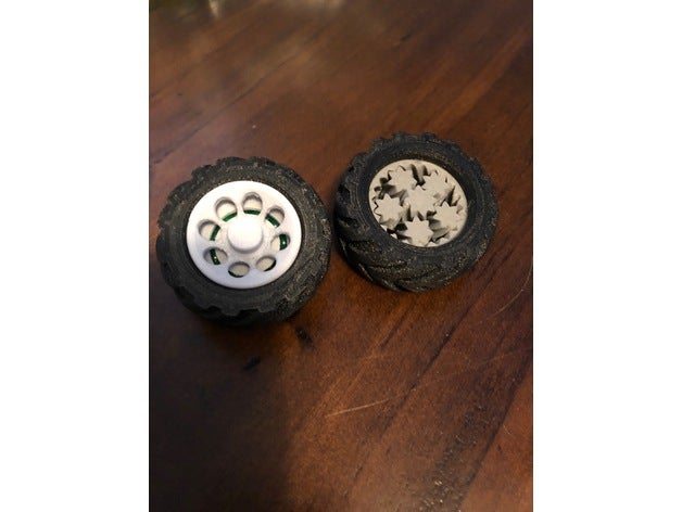 mini monster truck de remplacement la roue 6mm roulement les jouets jeux remix 3D print model - Mito3D