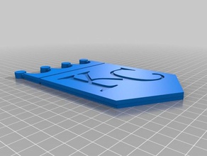 kc realeza logotipo da coroa 3d impressão 3d print model - Mito3D