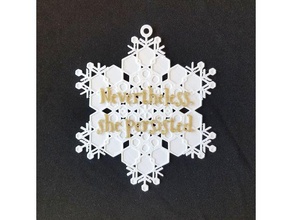 liberal snowflakes decor christmas decoration ornament democrat politics 3d print model - Mito3D
