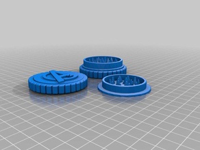 avengers bitki öğütücü kaplar ot değirmeni 3d print model - Mito3D