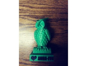 owl name sculptures 3d print model - Mito3D