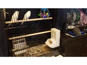 parakeet bird cage feeder pets budgie 3d print model - Mito3D