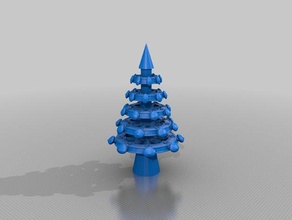 Noel ağacı spitz dekor 3d print model - Mito3D