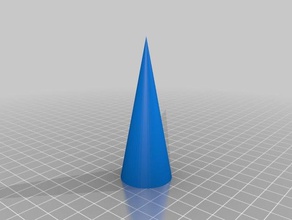 my customized hollow cone2 math art 3d print model - Mito3D