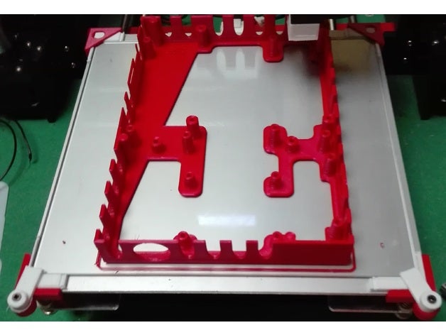 anet a8 hot bed glass clamps 3d printer parts clip hotbed paper 3D print model - Mito3D