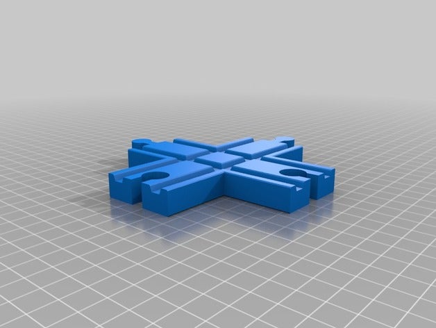 brio Holz-Zug Kreuzung - Spielzeug Spiele kompatibel Zug track 3D print model - Mito3D