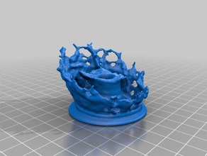 salpicos de caneta titular buraco esculturas balde a pintura água 3d print model - Mito3D