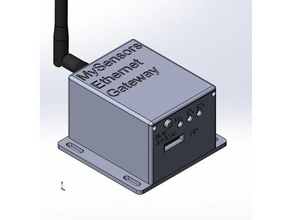 mysensors ethernet ağ geçidi durumunda elektronik arduino durumda uno shield ev otomasyon w5100 3d print model - Mito3D