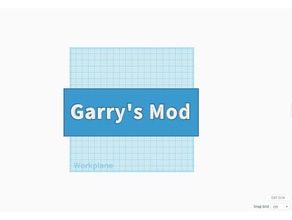 garrys mod logotipo jogos 3d print model - Mito3D