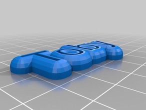 toby sinais logotipos personalizado 3d print model - Mito3D