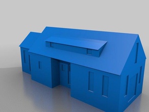 cottage de los edificios estructuras 3d print model - Mito3D