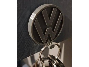 volkswagen key holder coins badges car keyholder 3d print model - Mito3D