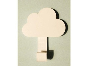 cloud hook decor baby kids room 3d print model - Mito3D