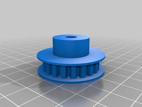 my customized parametric timing pulley v4 parts 3d print model - Mito3D