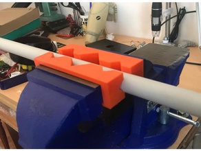 tornillo de mordazas tubos morsa para ca&ntildeo 100x20mm mano herramientas nsfw taller 3d print model - Mito3D