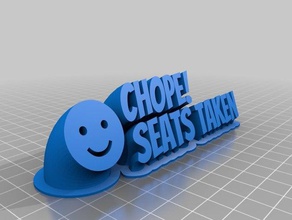 chope bancos office personalizado 3d print model - Mito3D
