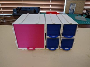 un altro collegamento modulare cassetto organizzazione 3d, sistemi modulari bagno l'artigianato i cassetti easy print garage hobby cucina archiviazione 3d print model - Mito3D