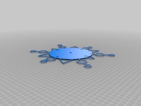 my customized design your own sunburst clock decor 3d print model - Mito3D