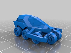 8wheelbuggy espaço engenheiros veículos land rover ficção científica 3d print model - Mito3D