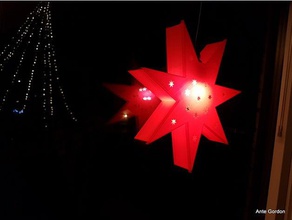 l'avent étoile stella e14 douille de 300mm décor la lampe abat-jour 3d print model - Mito3D